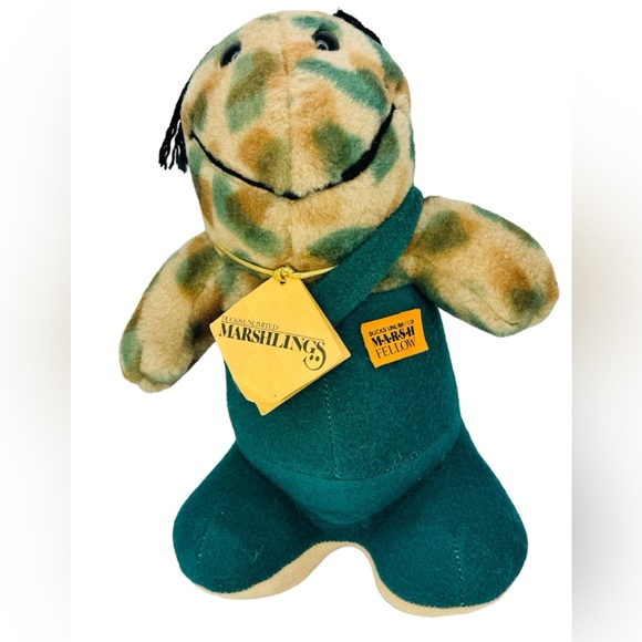 Vintage Ducks Unlimited Marshlings Marsh Fellow Plush 1985 Stuffed Animal W/Tag - Picture 1 of 10
